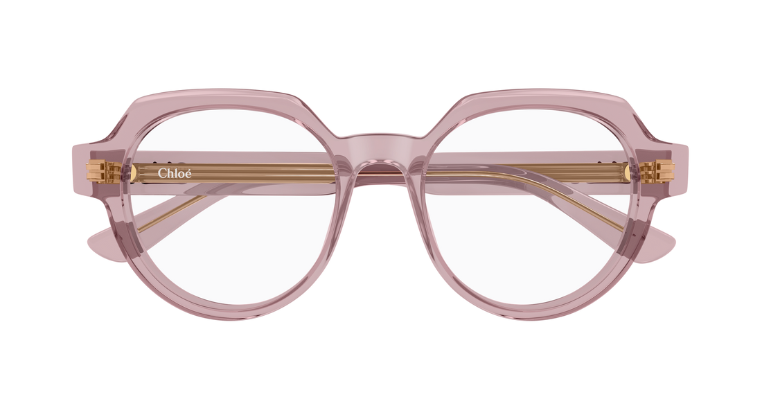 Prescription glasses chloé ch0379o 004 rosa geometrical/directional femenino size 51mm - Detailed view