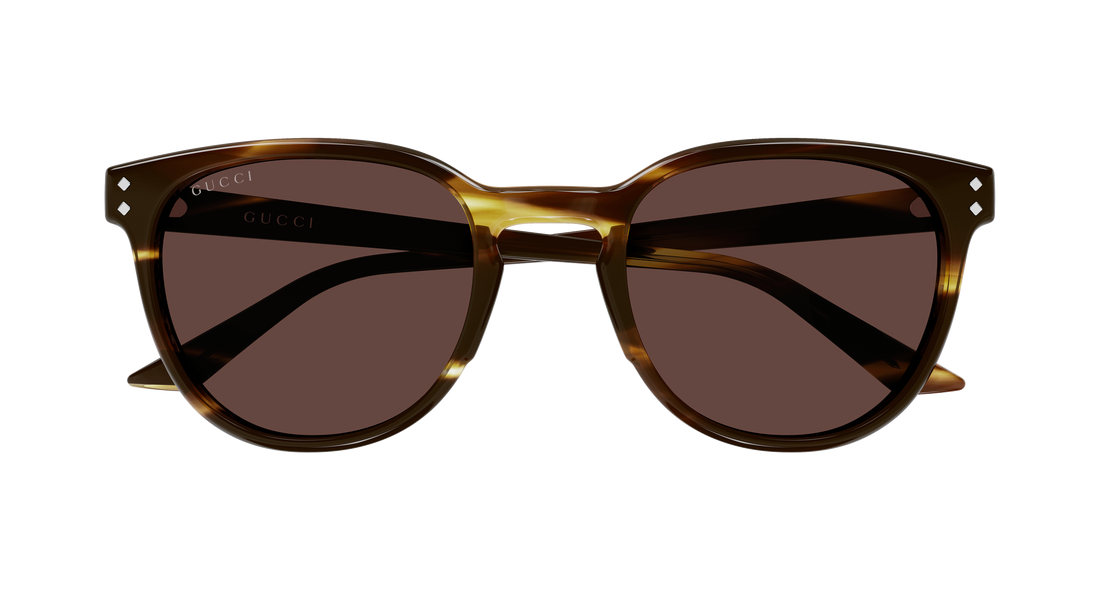Óculos de sol gucci gg2134sa 002 havana round/oval/panthos masculino tamanho 54mm - Vista de detalhe