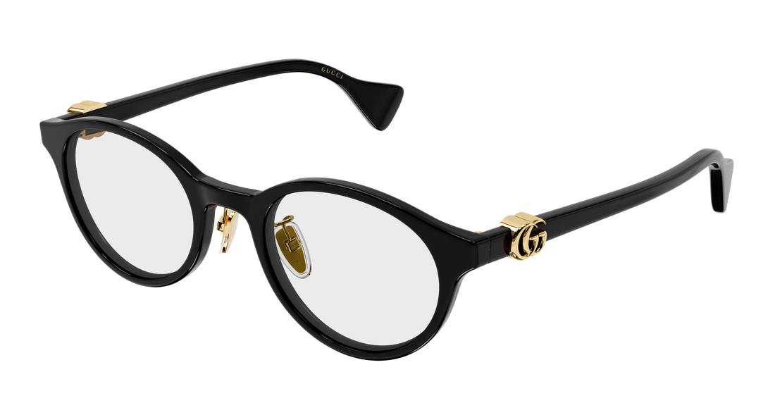 Lunettes de vue gucci gg2262oj 001 negro round/oval/panthos femenino taille 49mm - Vue principale