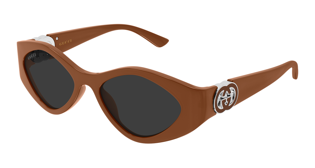 Óculos de sol gucci gg2121s 004 marron geometrical/directional femenino tamanho 52mm - Vista principal