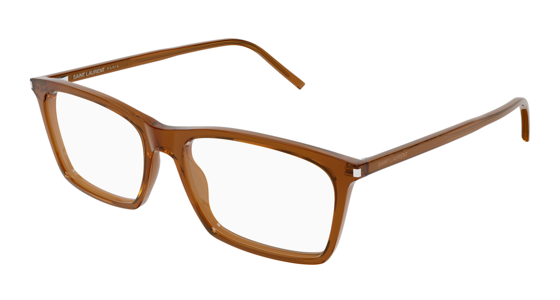 Brillen saint laurent sl 296 012 marron rectangular / squared unisex größe 57mm - Hauptansicht