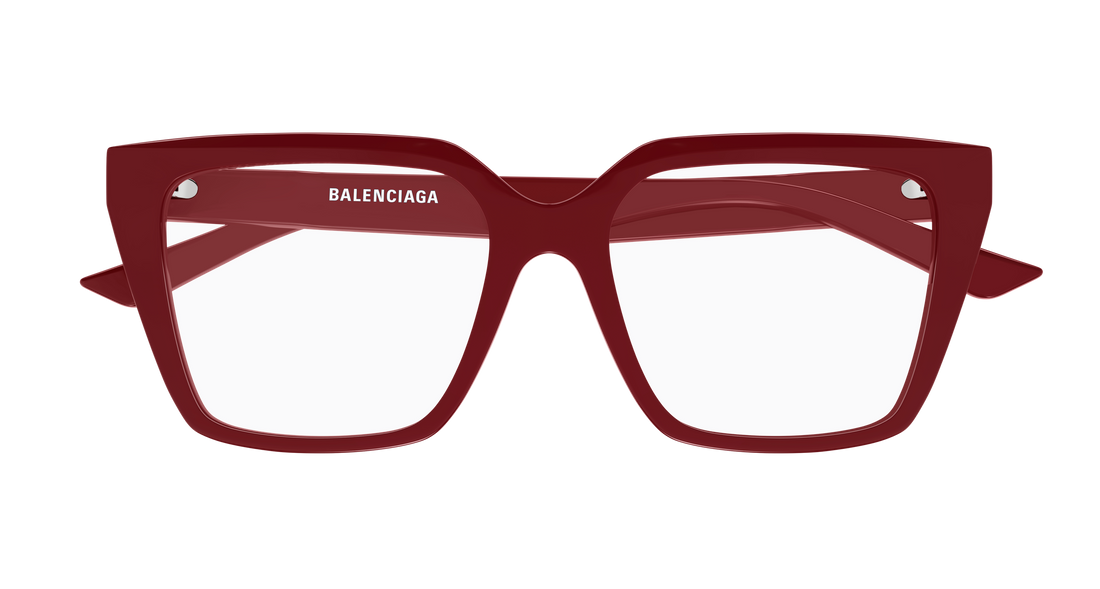 Occhiali da vista balenciaga bb0130o 013 rojo rectangular / squared femenino taglia 53mm - Vista dettagliata