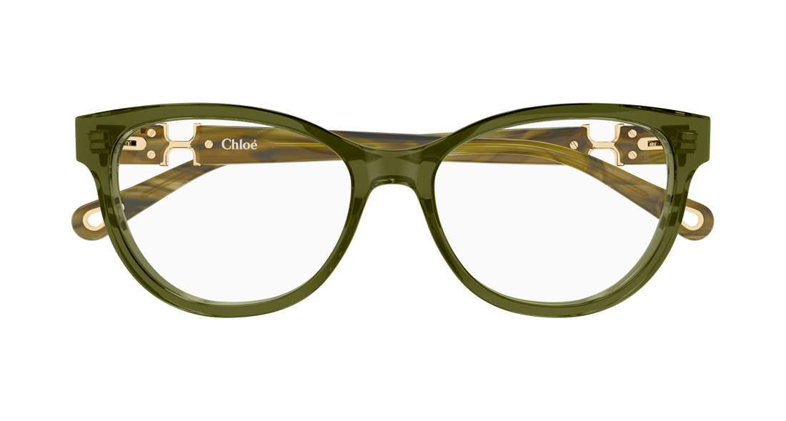 Lunettes de vue chloé ch0411ol 010 verde cat eye femenino taille 54mm - Vue détaillée