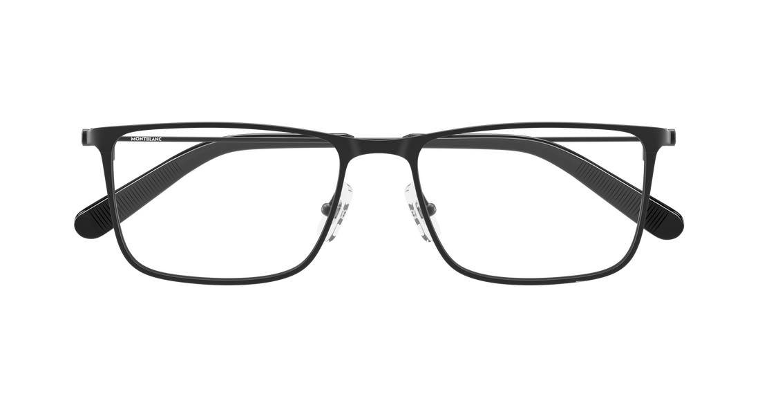 Occhiali da vista montblanc mb0464o 001 negro rectangular / squared masculino taglia 54mm - Vista dettagliata