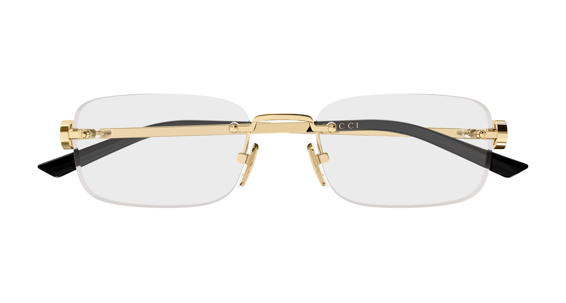 Brillen gucci gg2231o 002 dorado rectangular / squared femenino größe 55mm - Detailansicht