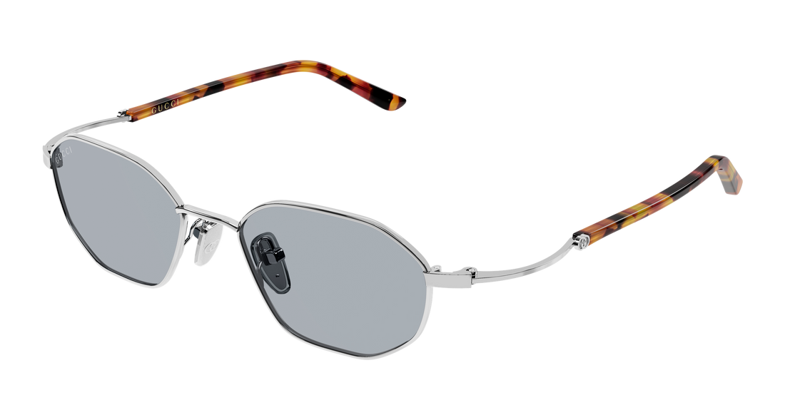 Lunettes de soleil gucci gg2257s 004 plateado geometrical/directional unisex taille 49mm - Vue principale