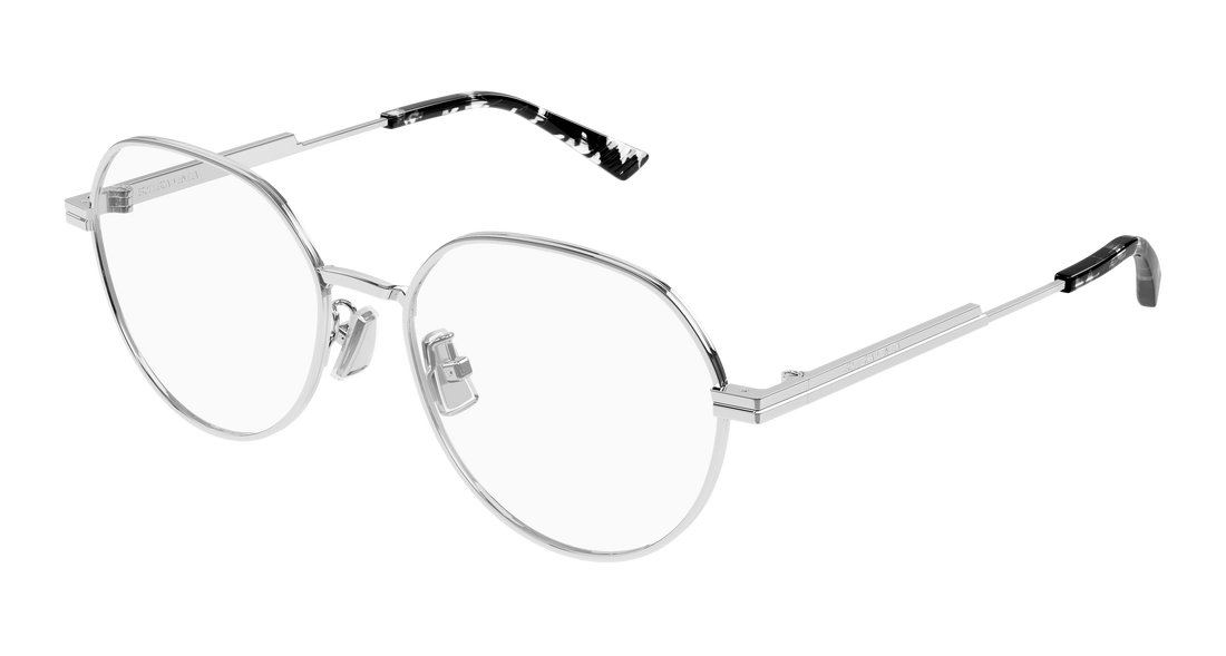 Lunettes de vue bottega veneta bv1520oj 002 plateado round/oval/panthos unisex taille 54mm - Vue principale