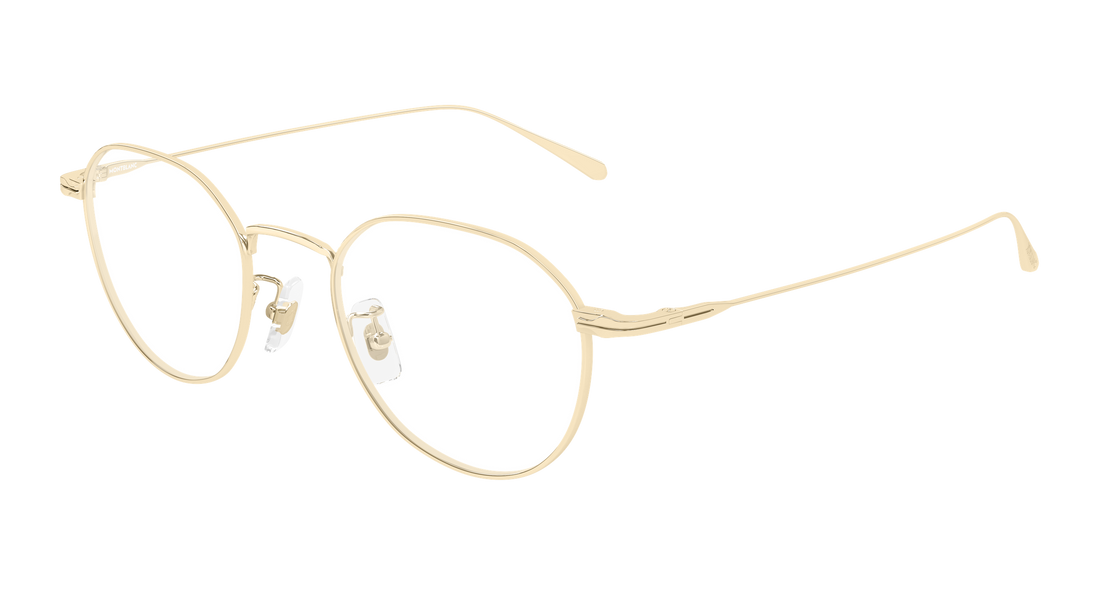 Occhiali da vista montblanc mb0476oa 001 dorado geometrical/directional masculino taglia 49mm - Vista principale