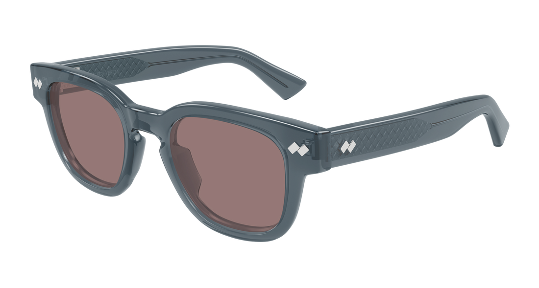 Óculos de sol bottega veneta bv1441s 003 gris round/oval/panthos unisex tamanho 48mm - Vista principal