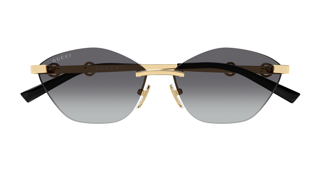 Lunettes de soleil gucci gg2050s 002 dorado cat eye femenino taille 59mm - Vue détaillée