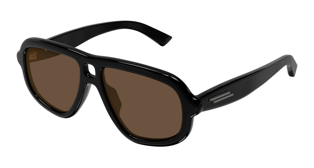 Sonnenbrillen bottega veneta bv1494s 001 negro pilot/navigator unisex größe 53mm - Hauptansicht