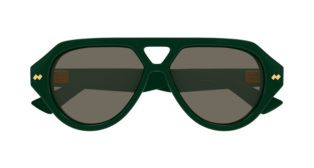 Sonnenbrillen bottega veneta bv1485s 005 verde pilot/navigator unisex größe 56mm - Detailansicht