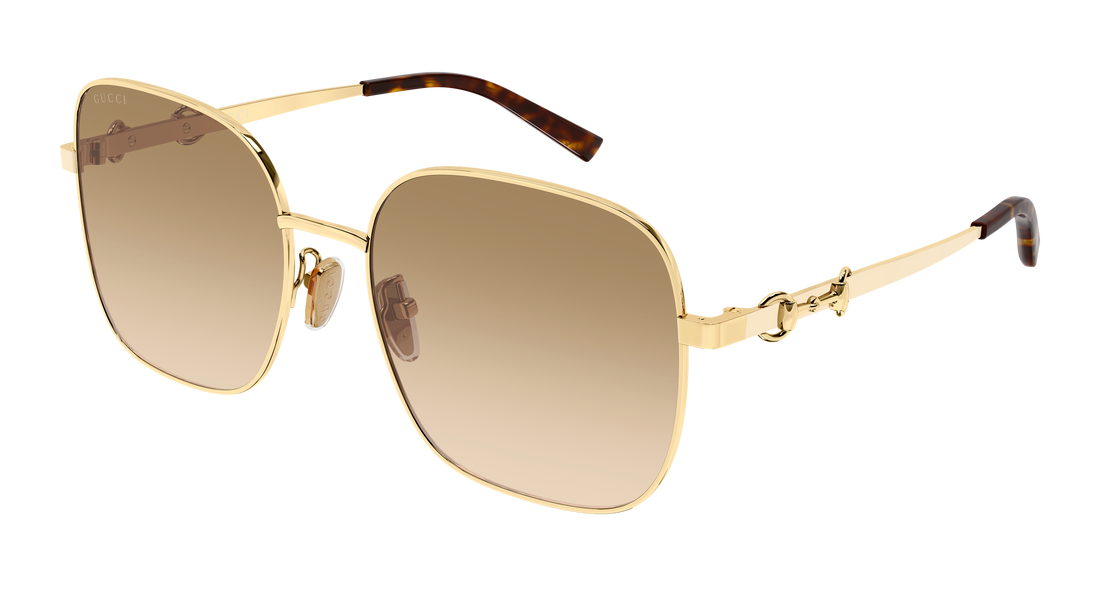 Occhiali da sole gucci gg2053s 004 dorado rectangular / squared femenino taglia 58mm - Vista principale