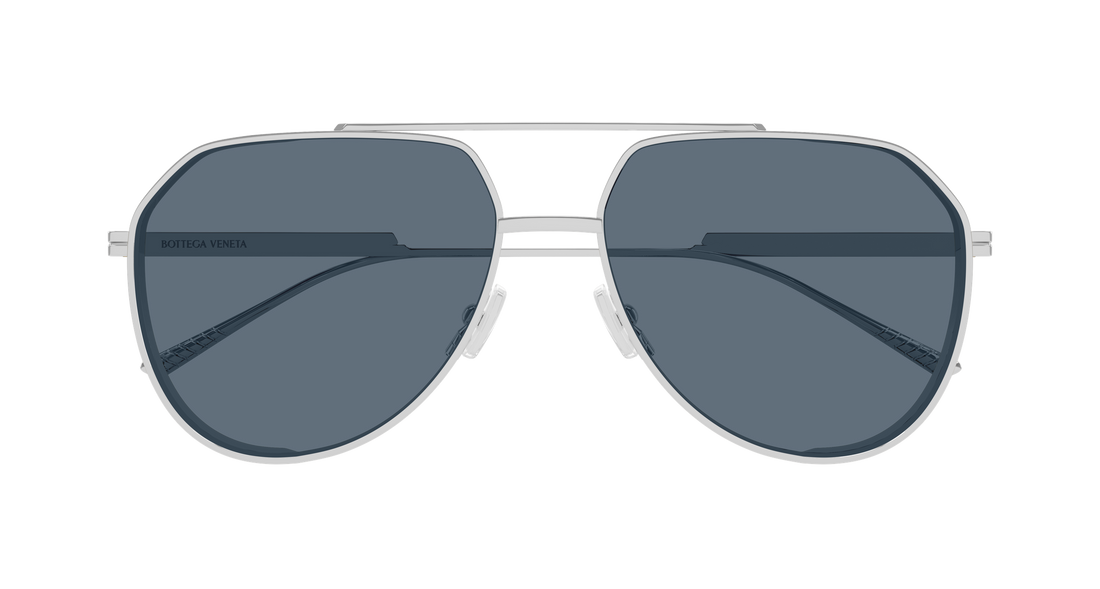Occhiali da sole bottega veneta bv1465s 003 plateado pilot/navigator unisex taglia 60mm - Vista dettagliata