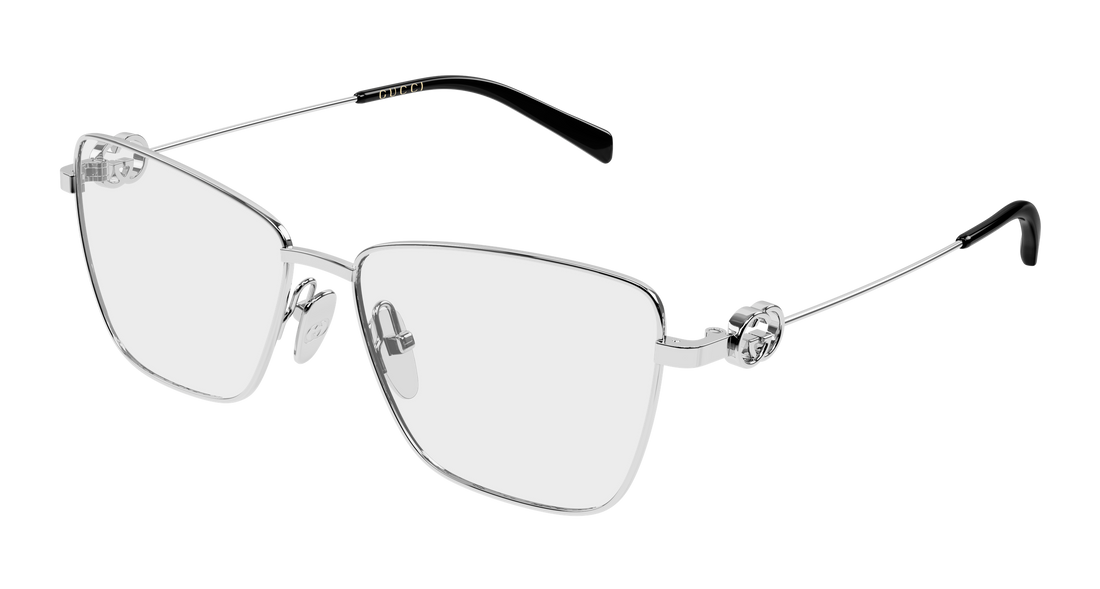 Lunettes de vue gucci gg2226o 002 plateado butterfly femenino taille 54mm - Vue principale