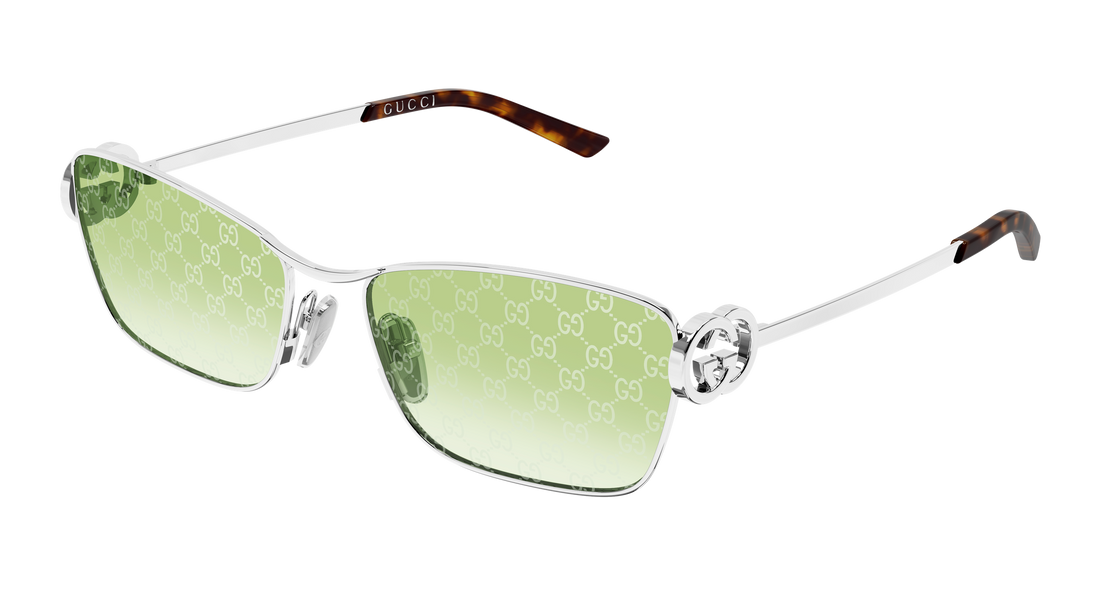 Óculos de sol gucci gg2045s 004 plateado cat eye femenino tamanho 58mm - Vista principal