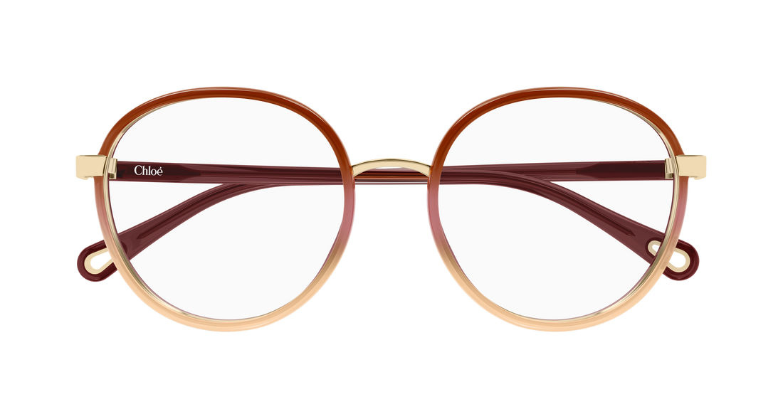 Lunettes de vue chloé ch0033o 011 rojo round/oval/panthos femenino taille 51mm - Vue détaillée