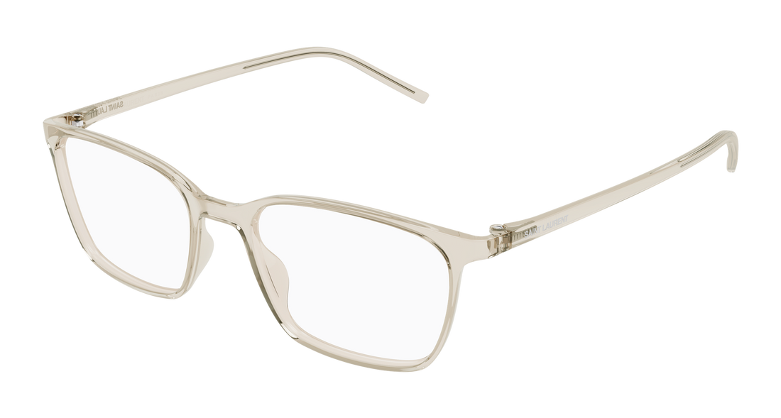 Brillen saint laurent sl 885 004 beige rectangular / squared unisex größe 53mm - Hauptansicht