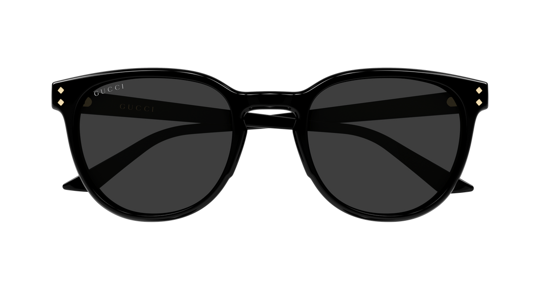 Óculos de sol gucci gg2134sa 001 negro round/oval/panthos masculino tamanho 54mm - Vista de detalhe