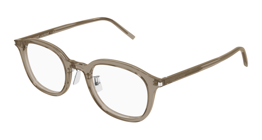 Brillen saint laurent sl 959/j 003 marron round/oval/panthos masculino größe 49mm - Hauptansicht