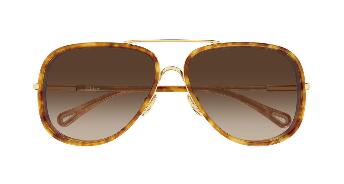Sonnenbrillen chloé ch0382s 002 dorado pilot/navigator femenino größe 60mm - Detailansicht