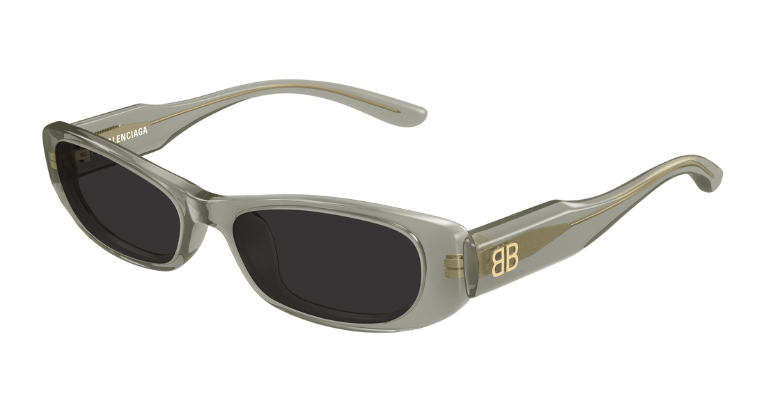 Lunettes de soleil balenciaga bb0510s 004 verde rectangular / squared femenino taille 55mm - Vue principale
