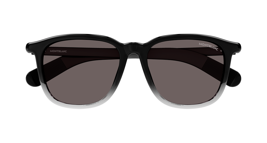Lunettes de soleil montblanc mb0497s 003 negro rectangular / squared masculino taille 52mm - Vue détaillée