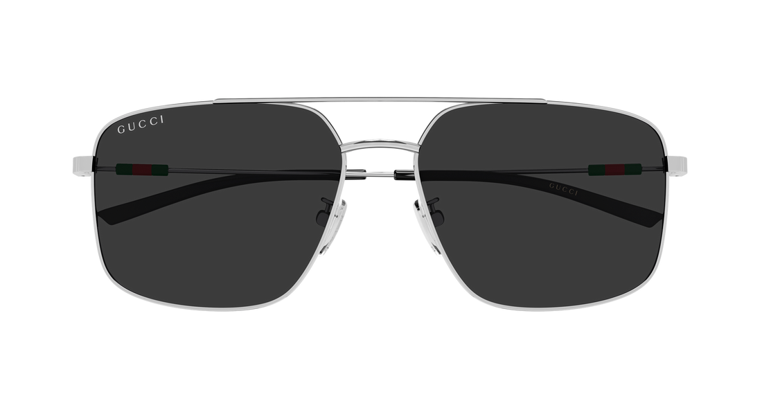 Óculos de sol gucci gg2096sa 001 plateado rectangular / squared masculino tamanho 59mm - Vista de detalhe