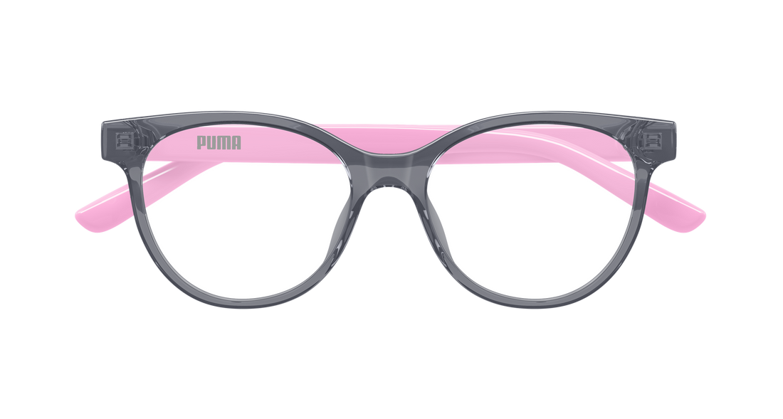 Gafas graduadas puma pj0090o 009 gris cat eye infantil talla 50mm - Vista de detalle
