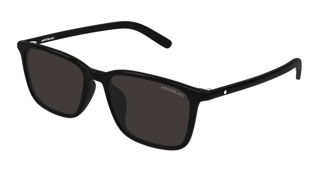 Lunettes de soleil montblanc mb0528sa 001 negro rectangular / squared masculino taille 56mm - Vue principale