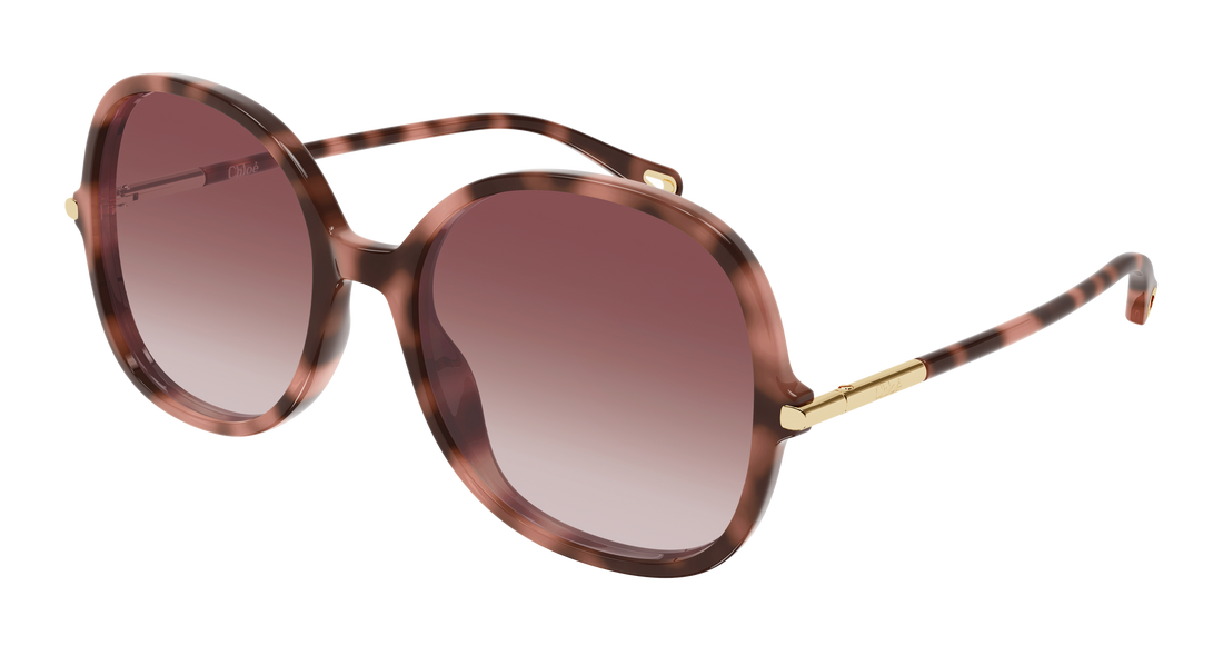 Sonnenbrillen chloé ch0383s 004 havana round/oval/panthos femenino größe 57mm - Hauptansicht