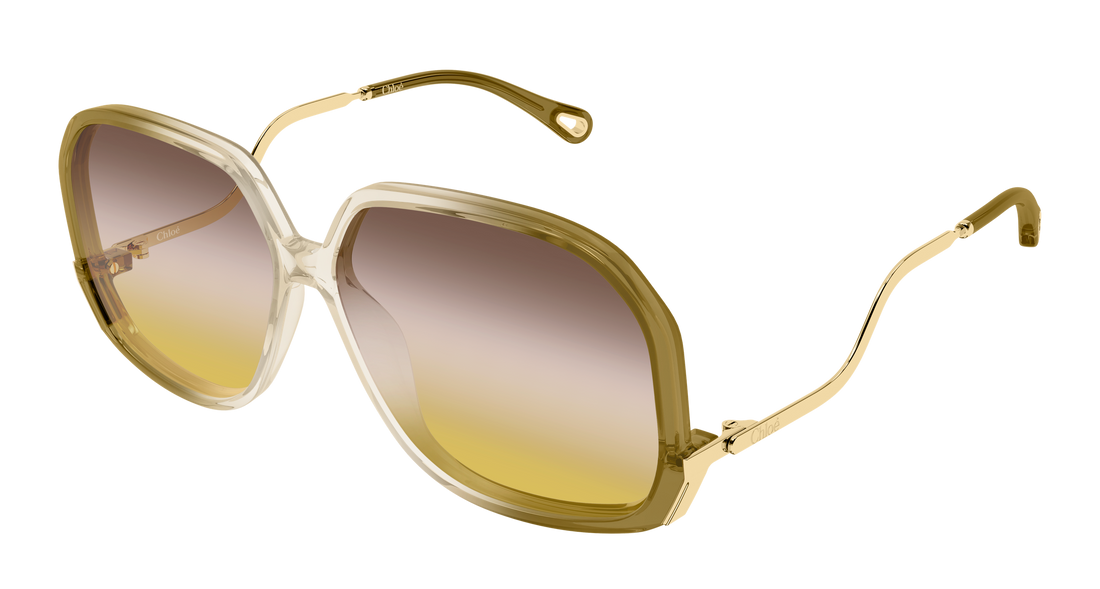 Sonnenbrillen chloé ch0404s 004 beige geometrical/directional femenino größe 60mm - Hauptansicht