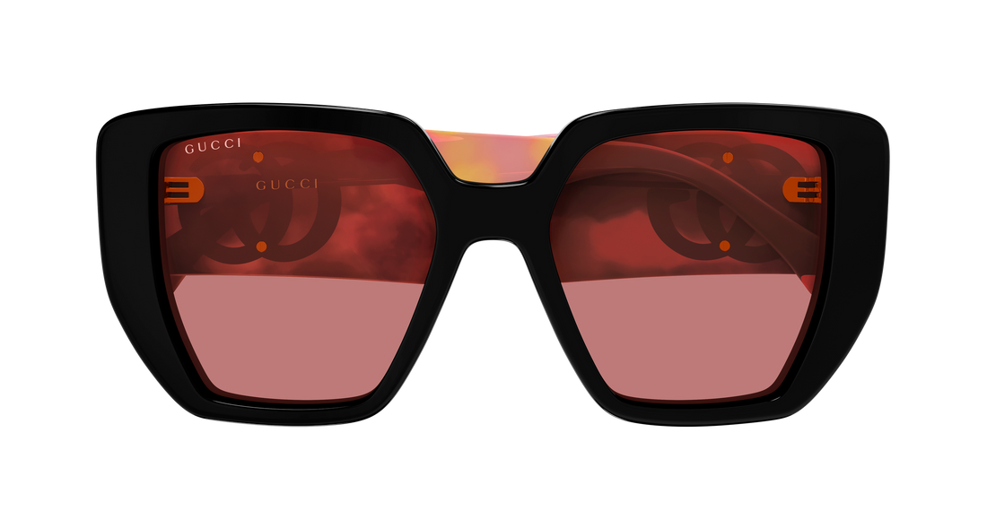 Occhiali da sole gucci gg0956s 010 negro rectangular / squared femenino taglia 54mm - Vista dettagliata