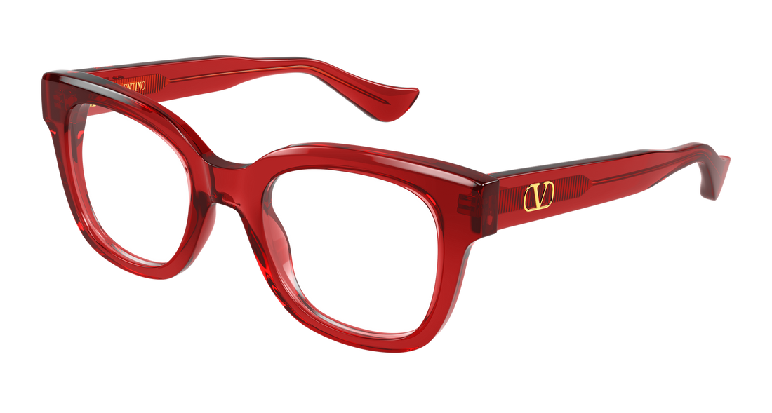 Lunettes de vue valentino vg0060o 004 rojo rectangular / squared femenino taille 50mm - Vue principale