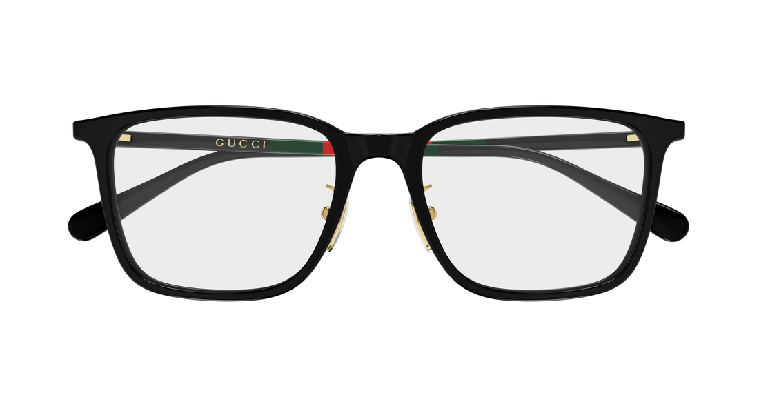Lunettes de vue gucci gg2267oa 001 negro rectangular / squared masculino taille 54mm - Vue détaillée