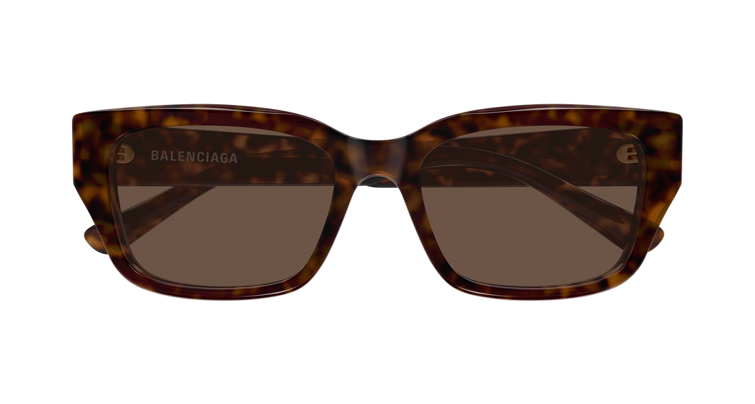 Óculos de sol balenciaga bb0480sk 002 havana rectangular / squared unisex tamanho 56mm - Vista de detalhe