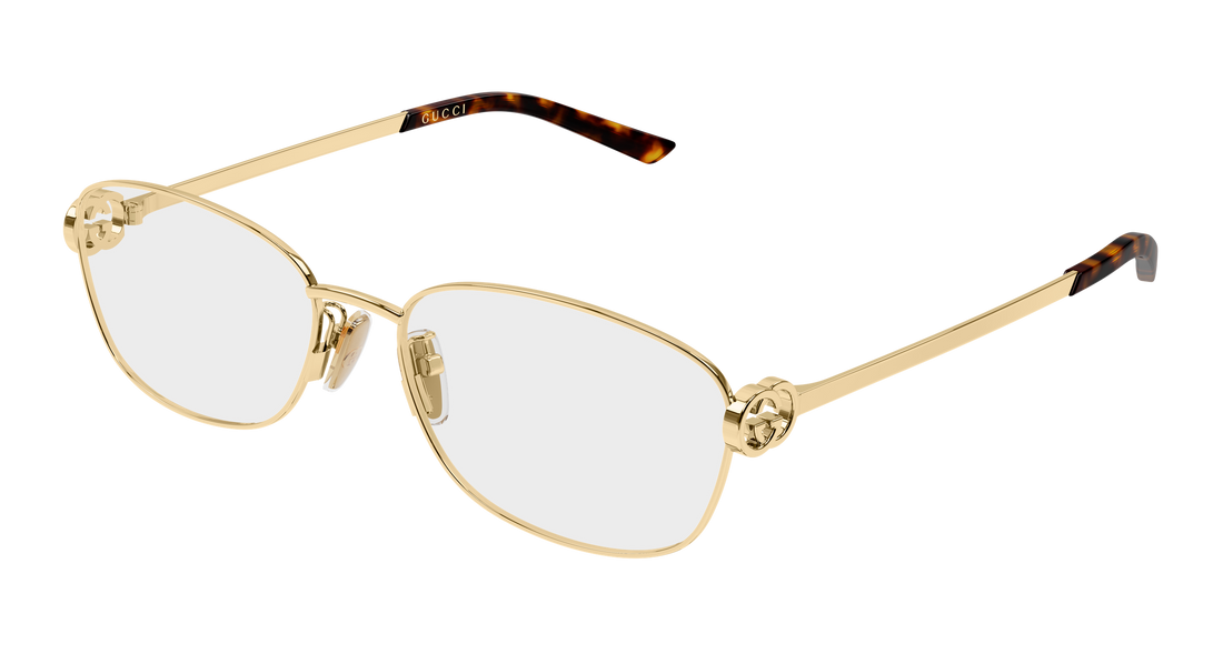Lunettes de vue gucci gg2234oa 001 dorado round/oval/panthos femenino taille 57mm - Vue principale