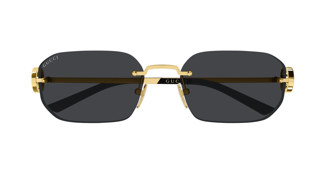 Sonnenbrillen gucci gg2228s 001 dorado rectangular / squared femenino größe 57mm - Detailansicht