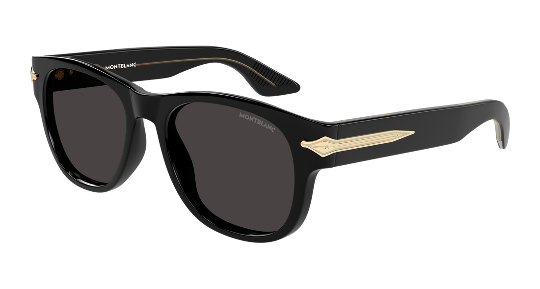 Gafas de sol montblanc mb0478s 001 negro rectangular / squared masculino talla 54mm - Vista principal