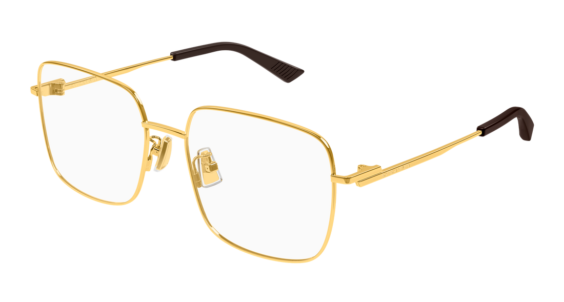 Lunettes de vue bottega veneta bv1519oj 001 dorado rectangular / squared femenino taille 55mm - Vue principale