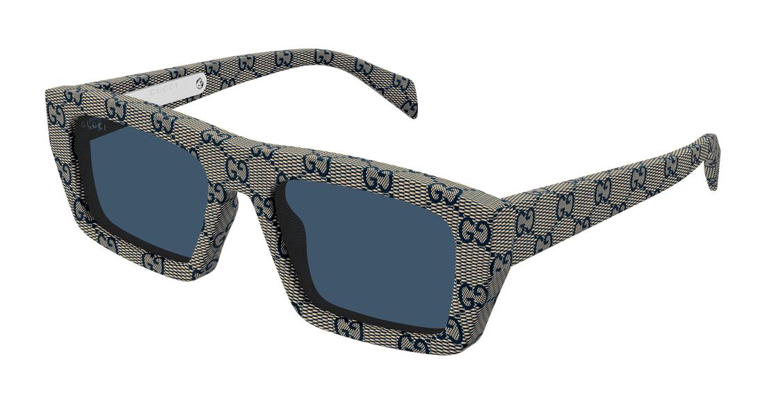 Occhiali da sole gucci gg2020s 005 beige rectangular / squared masculino taglia 54mm - Vista principale