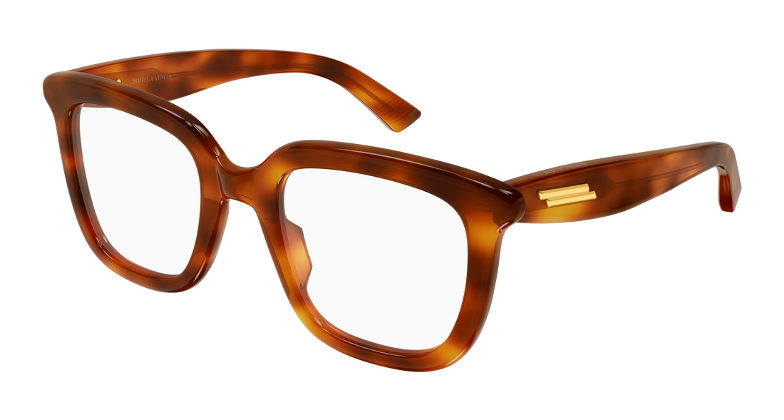 Brillen bottega veneta bv1496o 006 havana cat eye unisex größe 51mm - Hauptansicht