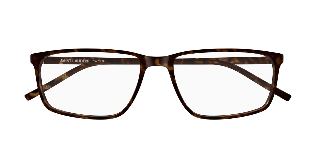 Brillen saint laurent sl 886 002 havana rectangular / squared masculino größe 57mm - Detailansicht