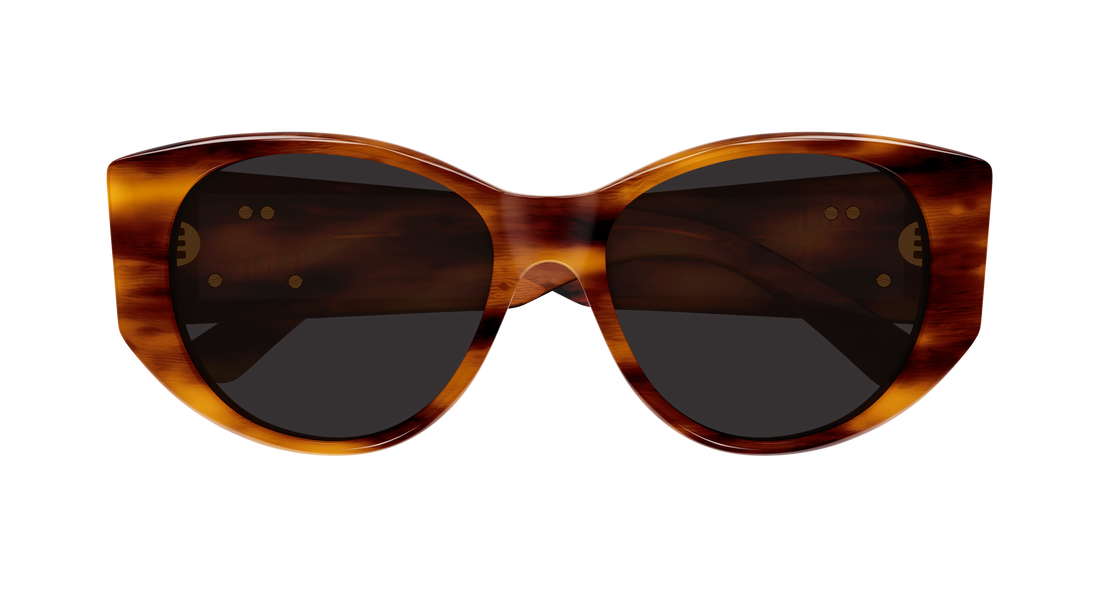 Óculos de sol balenciaga bb0455s 005 marron geometrical/directional femenino tamanho 55mm - Vista de detalhe