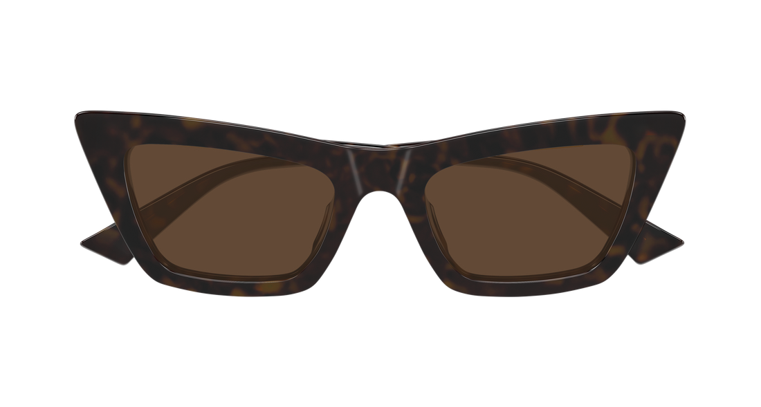 Óculos de sol bottega veneta bv1446s 002 havana cat eye femenino tamanho 53mm - Vista de detalhe