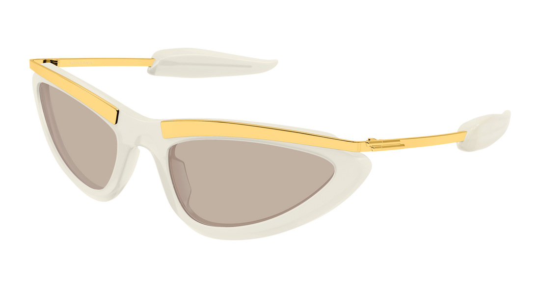 Óculos de sol bottega veneta bv1477s 006 beige unisex tamanho 58mm - Vista principal