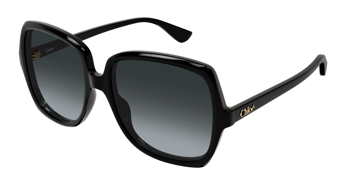 Sonnenbrillen chloé ch0388s 001 negro rectangular / squared femenino größe 59mm - Hauptansicht