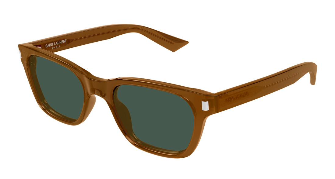 Óculos de sol saint laurent sl 874 005 marron rectangular / squared unisex tamanho 52mm - Vista principal