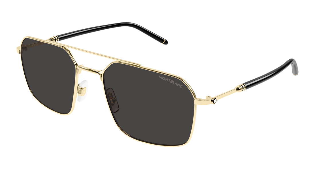 Lunettes de soleil montblanc mb0521s 001 dorado pilot/navigator masculino taille 58mm - Vue principale