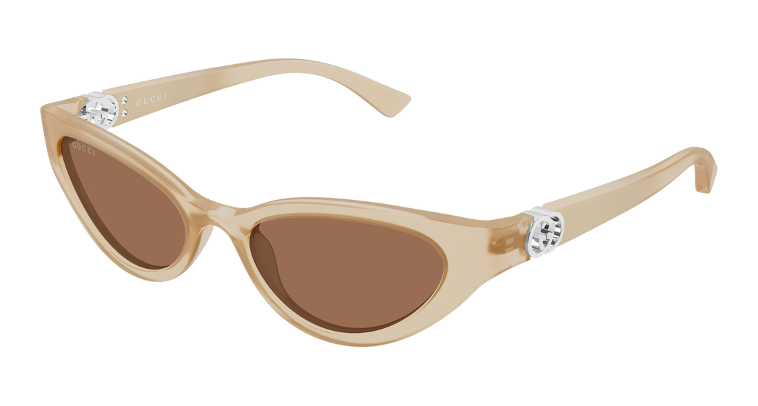 Lunettes de soleil gucci gg2194s 003 beige cat eye femenino taille 52mm - Vue principale